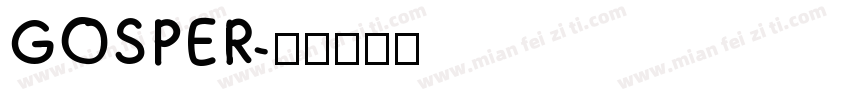GOSPER字体转换