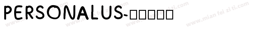 PERSONALUS字体转换