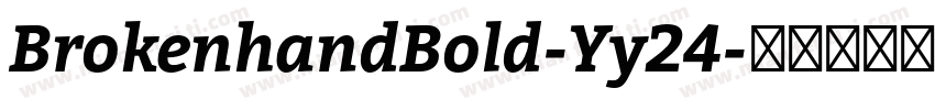 BrokenhandBold-Yy24字体转换