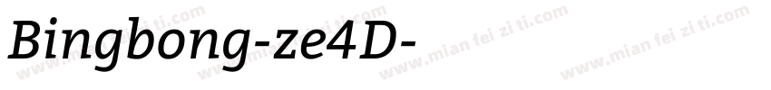 Bingbong-ze4D字体转换