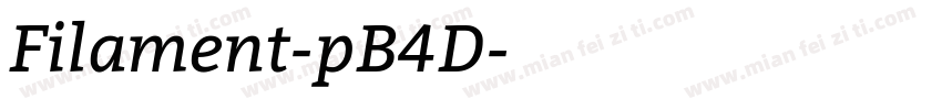 Filament-pB4D字体转换