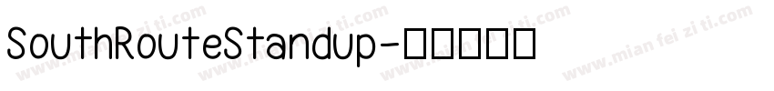 SouthRouteStandup字体转换