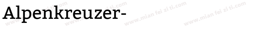 Alpenkreuzer字体转换