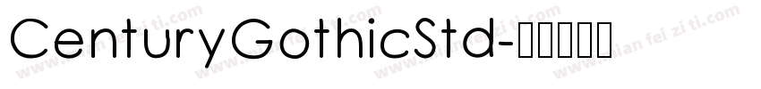 CenturyGothicStd字体转换