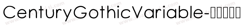 CenturyGothicVariable字体转换