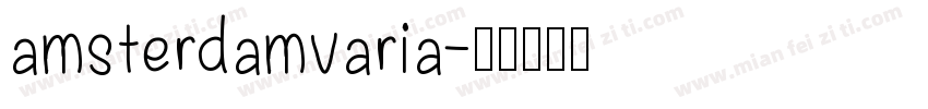 amsterdamvaria字体转换