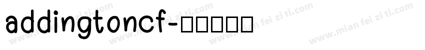 addingtoncf字体转换