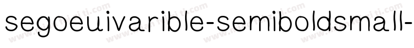 segoeuivarible-semiboldsmall字体转换