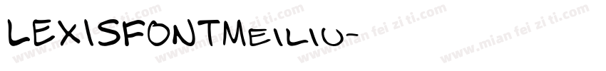 LEXISFONTMeiliu字体转换