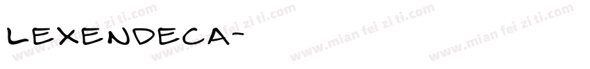 lexendeca字体转换