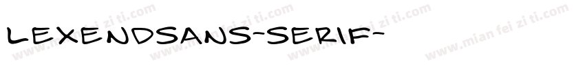 lexendsans-serif字体转换
