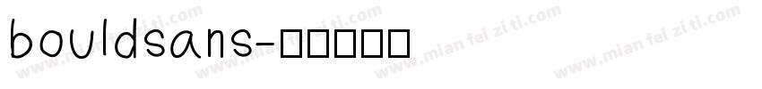 bouldsans字体转换