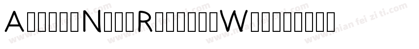 AvenirNextRoundedW01字体转换