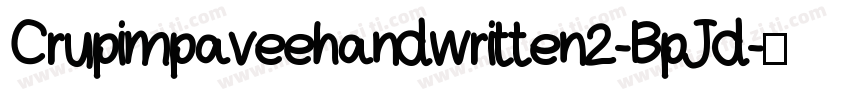 Crupimpaveehandwritten2-BpJd字体转换