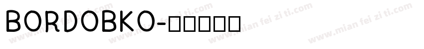 BORDOBKO字体转换