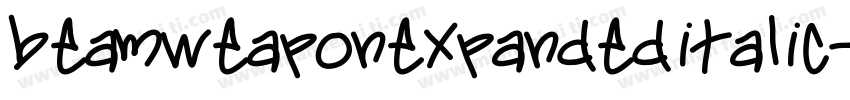 beamweaponexpandeditalic字体转换