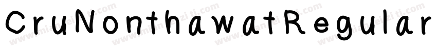 CruNonthawatRegular-xw6R字体转换