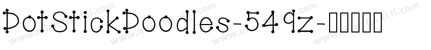 DotStickDoodles-549z字体转换
