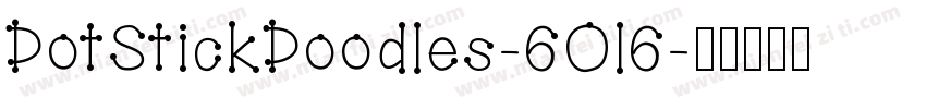 DotStickDoodles-6Ol6字体转换