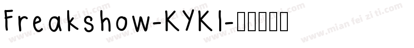 Freakshow-KYKl字体转换