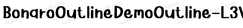 BonaroOutlineDemoOutline-L3V65字体转换