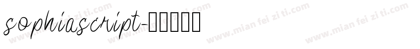 sophiascript字体转换