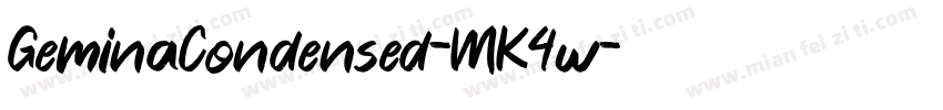 GeminaCondensed-MK4w字体转换