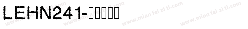 LEHN241字体转换