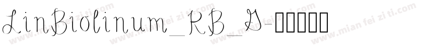 LinBiolinum_RB_G字体转换