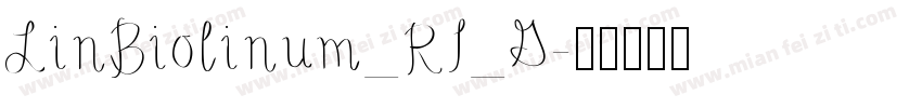 LinBiolinum_RI_G字体转换