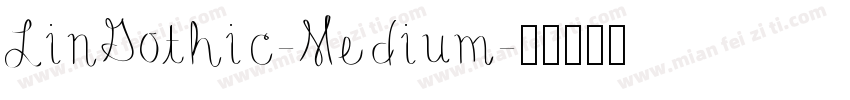 LinGothic-Medium字体转换