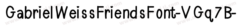 GabrielWeissFriendsFont-VGq7B字体转换