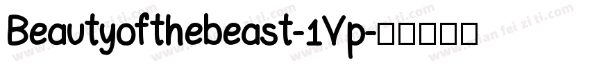 Beautyofthebeast-1Vp字体转换