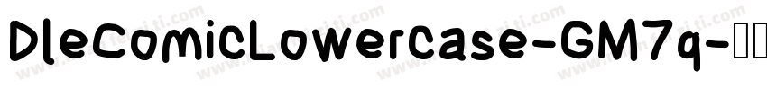 DleComicLowercase-GM7q字体转换