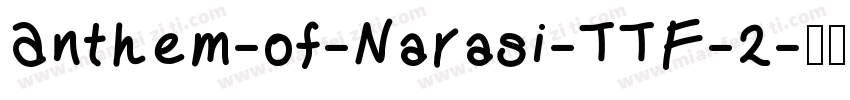 Anthem-of-Narasi-TTF-2字体转换