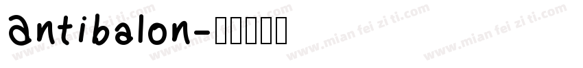 Antibalon字体转换