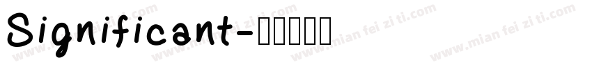 Significant字体转换