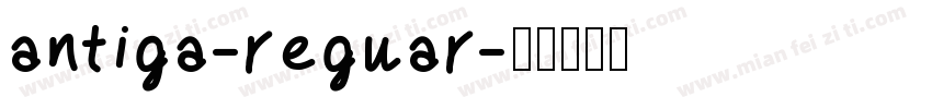 antiga-reguar字体转换