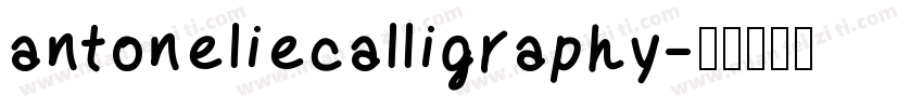 antoneliecalligraphy字体转换