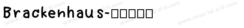 Brackenhaus字体转换