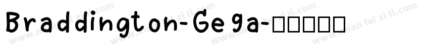 Braddington-Ge9a字体转换
