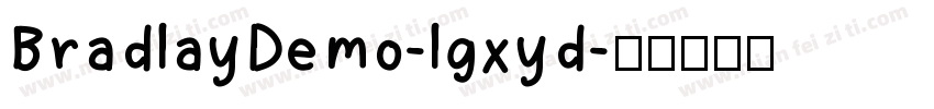 BradlayDemo-lgxyd字体转换