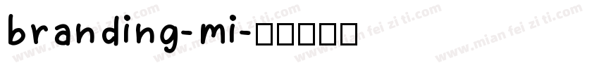 branding-mi字体转换