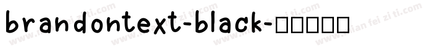brandontext-black字体转换