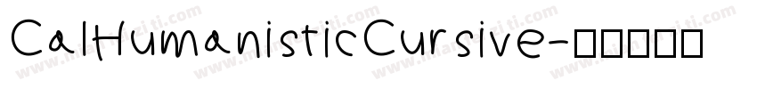 CalHumanisticCursive字体转换