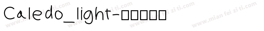 Caledo_light字体转换