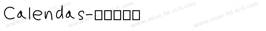 Calendas字体转换
