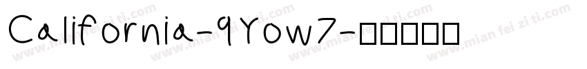 California-9Yow7字体转换