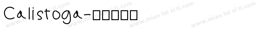 Calistoga字体转换