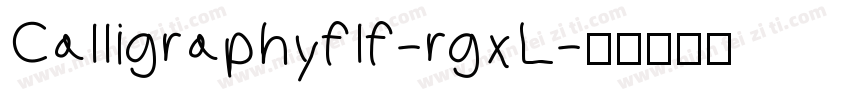 Calligraphyflf-rgxL字体转换
